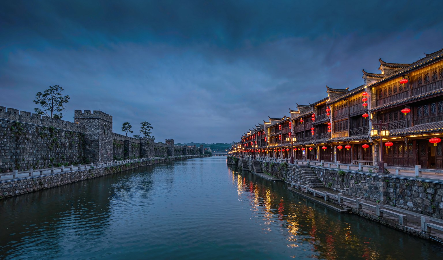 龙岩长汀古城墙与老街