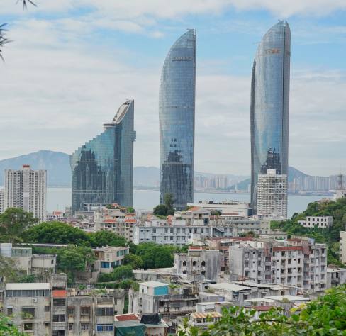 厦门现代都市天际线