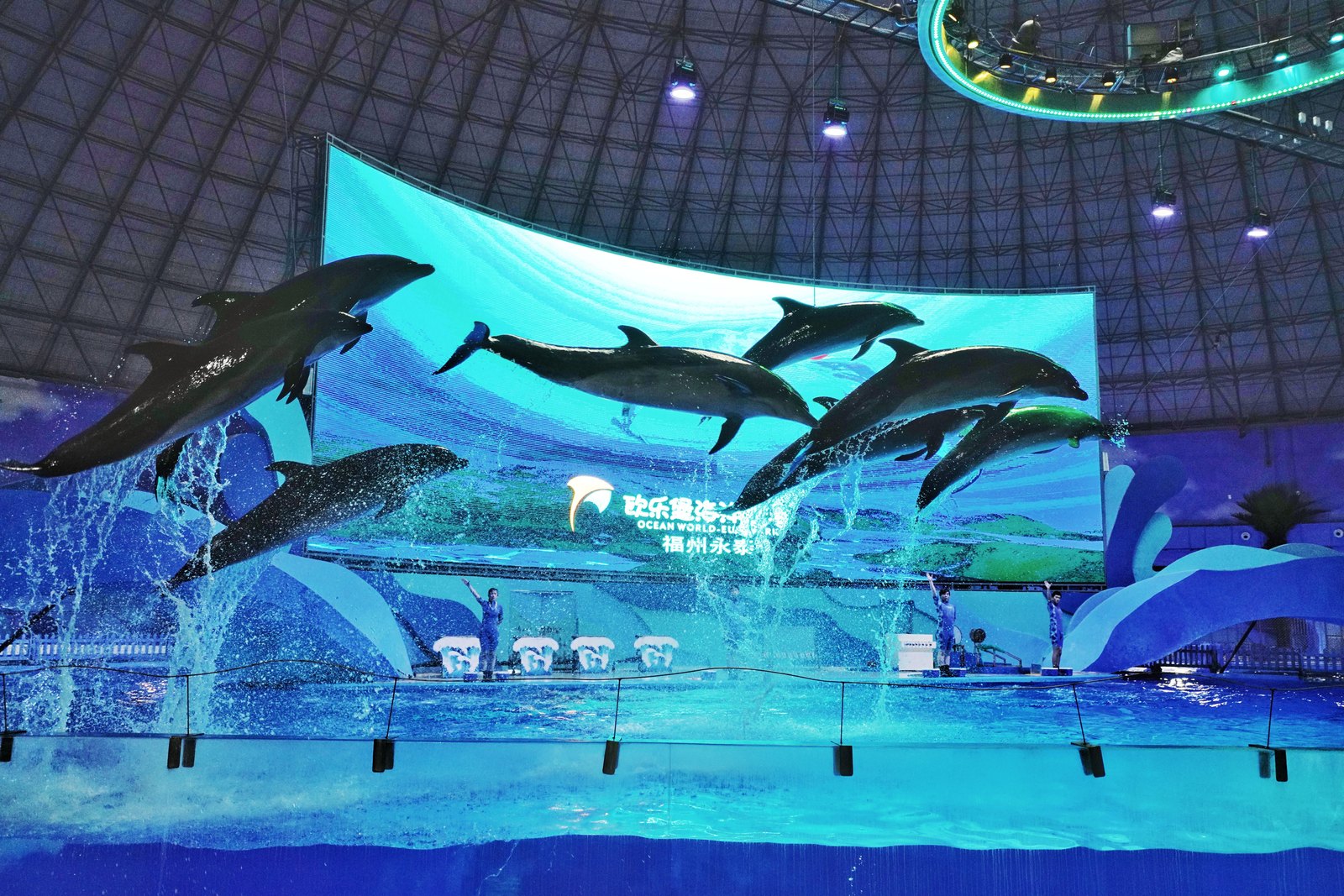 福州永泰欧乐堡海洋世界的海洋动物展示场馆