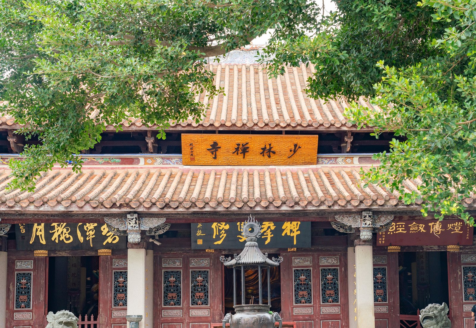 泉州南少林寺山门与古树